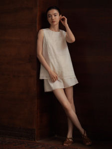hacikis | Custom Embroidery Slim Fit Sleeveless Vest Shorts Set