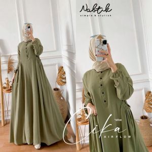 Gamis Cika Cringkle Maxi Dres - Gamis Maxi Dress Cringkle