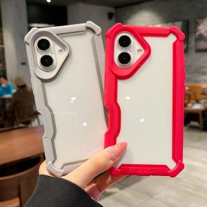 โปร่งใสทหารเกราะกันกระแทกเคสโทรศัพท์สําหรับiPhone 16 15 14 Plus 13 12 11 Pro MaxทนทานHeavy Dutyกรอบกันชน