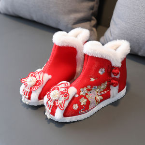 SHIPAILUO | Winter Baby Thick Red Cloth Shoes