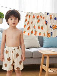 Summer Breathable Thin Cartoon Korean Style Cotton Kids Shorts