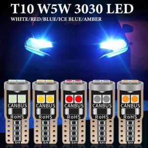 T10 3030 CANBUS LED Car Light DrivingWide Light Reading Lamp License Plate Lights Instrument Bulb 6000K 12V