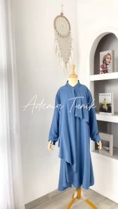 ADENIA TUNIK - FLOTTILICIOUS / Atasan Tunik Wanita Muslim / Pakaian Tunik Anti Gerah / Busui Friendly