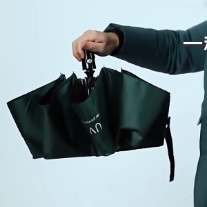 Umbrella UV Foldable Automatic Umbrella Anti-UV Sun/Rain Windproof 3 Folding Compact - Keimav