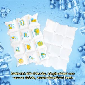 Gel Ice Bag Re-freezable Leak Proof Refrigerant Pack Non Toxic Ice Packs 4X6 Ice Bag Food Fresh Cooler Therapy Pain Food Storage
