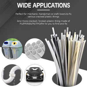 10/20/50PCS 20CM Plastic Welding Rods ABS/PP/PVC/PE 5x2mm Plastic Welding Rods for Car Bumper Repair Welding Supplies