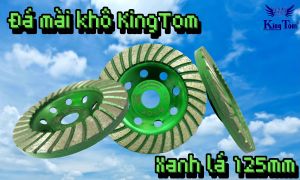 Chén Mài 125mm KingTom Xanh Khô - Mài Đá Hoa Cương Granite