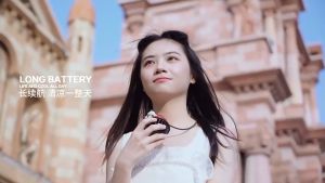 พัดลมแบบคล้องคอ ขนาดเล็ก พกพาง่าย ชาร์จ USB สำหรับเด็กนักเรียน 990