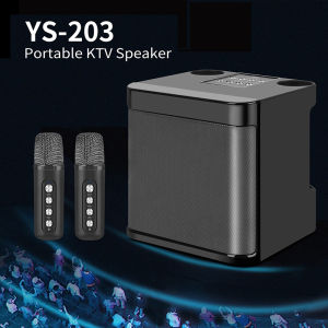 Portable Professional Karaoke Dual Microphone Bluetooth-compatible Speaker Outdoor Family Party Karaoke Box 100w Dual Microphone Bluetooth 5.0 Speaker Wireless