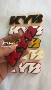 EMBLEM MOTOR KYB AKSESORIS MOTOR KEREN VARIASI TIMBUL 3D BAHAN RESIN