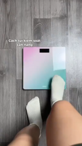 Cân Điện Tử Sức Khỏe DELI E86120 Chịu Tải 180KG Màn Hình Số LCD Cân Chính Xác Thiết Kế Đẹp Nhỏ Gọn