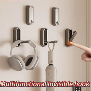 Foldable Wall Hook Towel Hanger Space-Saving Door Clothes Coat Hat Bags Hanger Wall Hanging Hook for Home Kitchen Bathroom