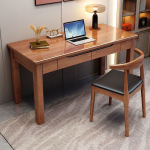 MAIYUQI | Solid Wood Study Writing Desk with Drawer