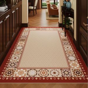 Thảm Cửa Nhung Pha Lê VIKAMA Chống Trơn Trượt Dễ Vệ Sinh Bền Đẹp Dùng Cho Phòng Khách Phòng Ngủ Trang Trí Nhà Cửa Phong Cách Cổ Điển Chất Liệu Polyester