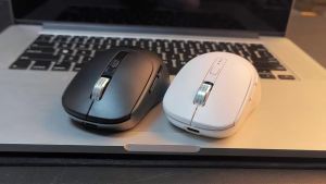 3‑Mode Wireless Mouse 2.4G USB & Dual Bluetooth Connection Ergonomic Rechargeable Office Mouse for MacBook Tablet Laptop & PC
