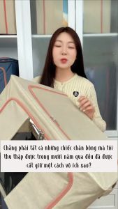 Túi Đựng Quần Áo Khung Thép Cửa Sổ Trước Lớn Vải Cation Cao Cấp Nhiều Dung Tích Gấp Gọn Tiện Lợi TD104