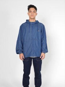 3Second Jaket Denim Pria Hoodie Relaxed Fit Katun Fort HP-C070225