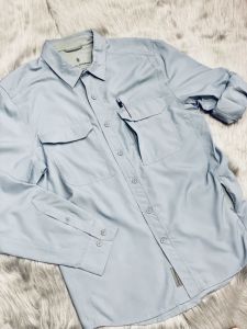 Áo sơ mi nam Big size câu cá outdoor Royal Robbinschất liệu 100% polyester chống tia UV 30 (UPF protection 30)