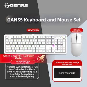 Wireless Bluetooth Triple Mode Gaming Office Mechanical Keyboard