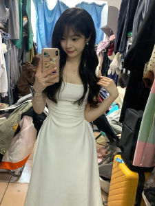 SUHUIQIAN | French Waist Cinching Slimming Summer Dress
