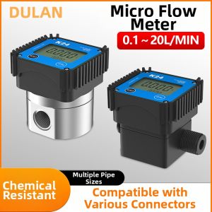 Cảm Biến Lưu Lượng Tuabin Nhỏ Dầu Diesel Xăng Methanol Nước Hiển Thị Điện Tử 1