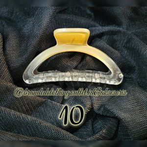 JEPIT RAMBUT TRANSPARAN 9CM / JEPIT RAMBUT GRADASI KOREAN STYLE / JEDAI BENING MIX 2 WARNA / TRANSPARENT HAIRCLAW / SR6730