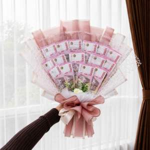 Part 3 - 2 WARNA Free uang mainan Buket uang 10 15 buket tanpa boneka wisuda bunga artificial // buket hampers wisuda tanpa piala boneka wisuda kado wisuda tanpa boneka mini bouquet boneka kerangka buket uang