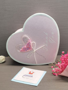 Valentines Day Heart Shaped Gift Box Starred Lipstick Beautiful Packaging Box Perfume Heart Shaped Birthday Gift Box Small