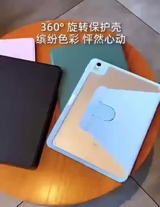 🔥Free Lens Protector🔥360° Rotate Flip Case for iPad 10th Gen iPad 9th Generation 11th Gen Case 7th 8th Case For iPad M2 Air 11 / 13 Air 5 Air 4 M4 Pro 11 Pro 12.9 13 inch with Pencil Holder Clear เคสโทรศัพท์ Tablet Case