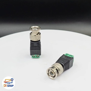 2PCS Mini Coax CAT5 To Camera CCTV BNC Video Balun Connector Adapter