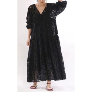 TM 52200 Dress Sherlen embroidered cotton loose dress katbol import