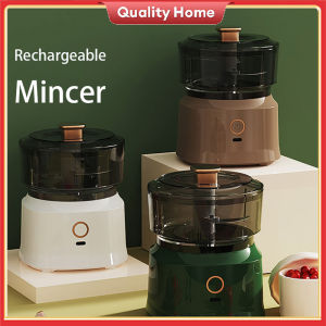Household meat grinder garlic beater grinder rechargeable multifunctional grinder auxiliary food mixer stylish and beautiful meat grinder家用绞肉机搅拌器
