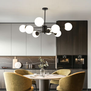 【Free Bulb】YHLAMP  Tricolor chandelier ceiling light sala  LED Living Room Bedroom  Chandelier Light Modern Design For Metall Bedroom Drop Light