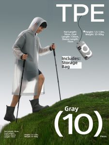 GUXU | Portable Thick Raincoat for Adults