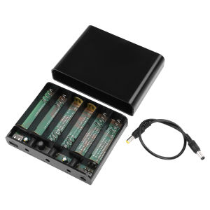 DC UPS Uninterruptible Power Box 6Pcs 18650 Lithium Battery Welding Free Power Box DIY Kit Optical Cat Router  5V 9V12V Peak 60W