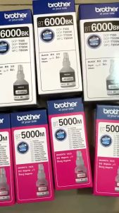 หมึก Brother Ink BT6000BK  BT5000C BT5000M BT5000Y 4 สี (สีดำฟ้าแดงเหลือง) (หมึกแท้มีกล่องตามรุป)