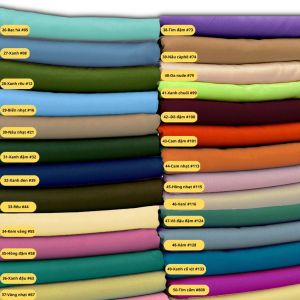 MÀU 2 Vải lụa mịn bảo anh vải trơn chuyên may áo dài co giãn 4 chiều mềm rũ mát không nhăn lụa màu trơn khổ 1m50 Phượng Thúy