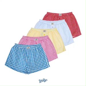 DADDY | Daddy Summer Boxer กางเกง boxer ลาย gingham และ stripe สีสันสดใสน่ารัก