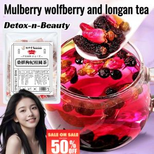 【Hot rose tea for staying up late】💖 Health tea Red dates and wolfberry tea Mulberry rose tea