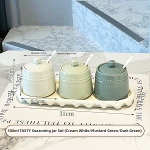 XIAOHUANGLU | Aesthetic Home Ceramic Seasoning Jars