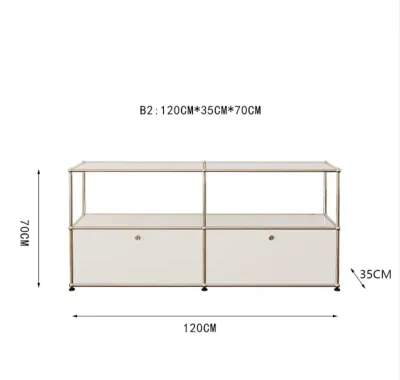 Stainless Steel USM Modular Storage Cabinet