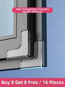 Aluminum Alloy Window Corner Protection Cover for Infant Safety Glass Inner Opening Right Angle BFU Brand Child Proofing Accessories