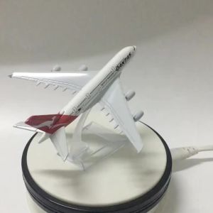 2025JASON TUTU 16cm Qantas Airbus A380 Aircraft Model Planel Airplane Diecast Metal 1/400 Scale Planes