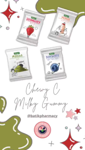 Chewy-C Low Calorie Chewy Milk Candy + Vitamin C ( Pack 20 Pieces)