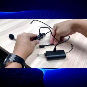 DENN ULTRA HIGH FREQUENCY UHF WIRELESS HEADSET MICROPHONE  DM-340US  MIKROFON TANPA WAYER KEPALA UNTUK IMAM MASJID SURAU DENN DM-340US