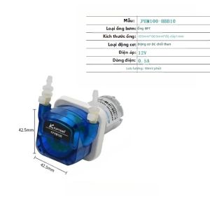 Máy Bơm Nhu Động Carmel Kamoer KPHM100 12V 24V Tiếng Ồn Thấp Nhiều Động Cơ Tùy Chọn Máy Bơm Định Lượng Nước 100ml/phút