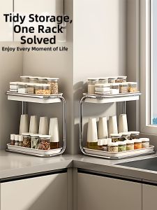 youqin | Kitchen Multi-functional Stainless Steel Storage Rack