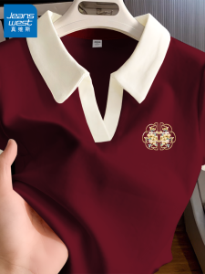 Zhenvis Lapel Short Sleeve T-Shirt Womens Summer New Arrival French Retro Easy Matching Polo Shirt T-shirt Shoulder Tops X