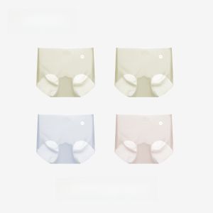 MONCAICHAN | Ladies Seamless Ice Silk Triangle Shorts Underwear Thin Pure Cotton Crotch Mid Waist Quick Dry Fabric Mask Pants Summer New Arrival