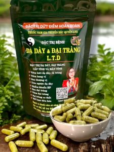 (2 mẫu cũ và mới) Dạ dày đại tràng LTD L.T.D Lò Thị Dịu Dạ dày LTD Plus (225 viên) chính hiệu gia truyền LTD